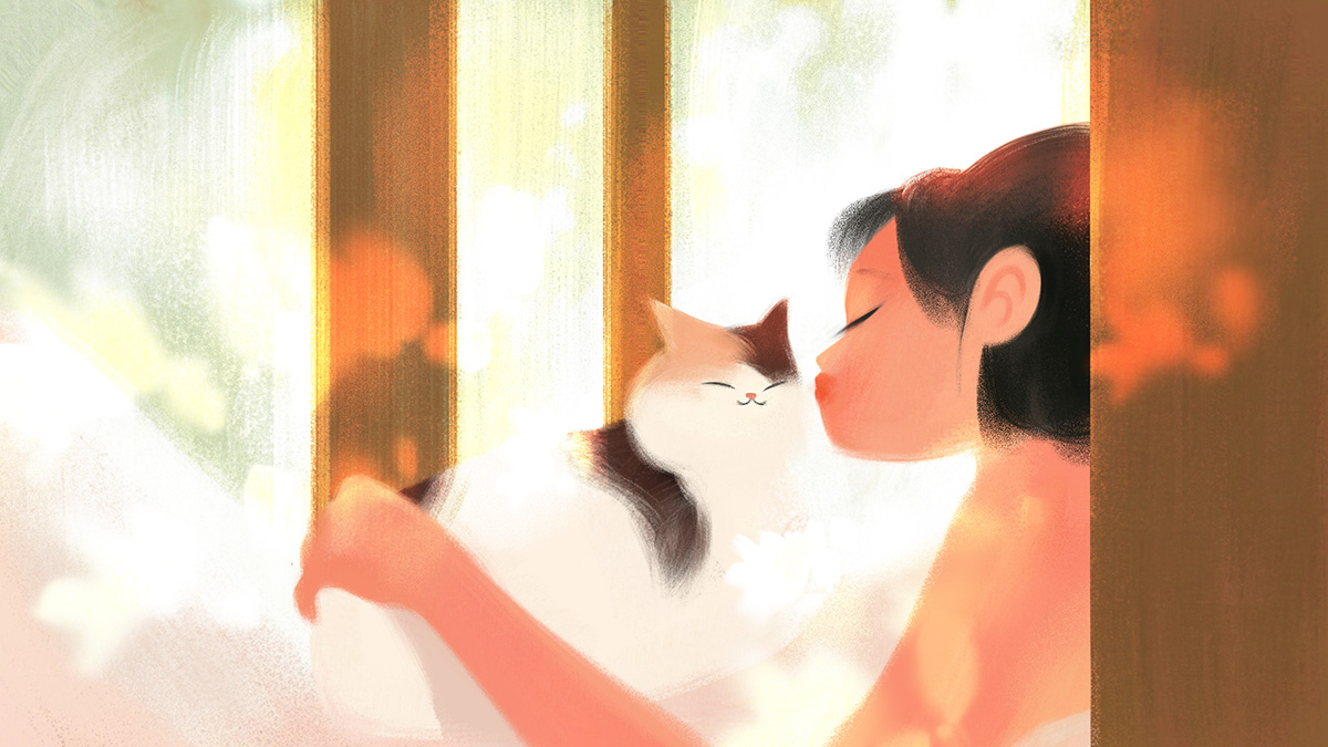 A Nap with a Cat - Jeong Oh Seong